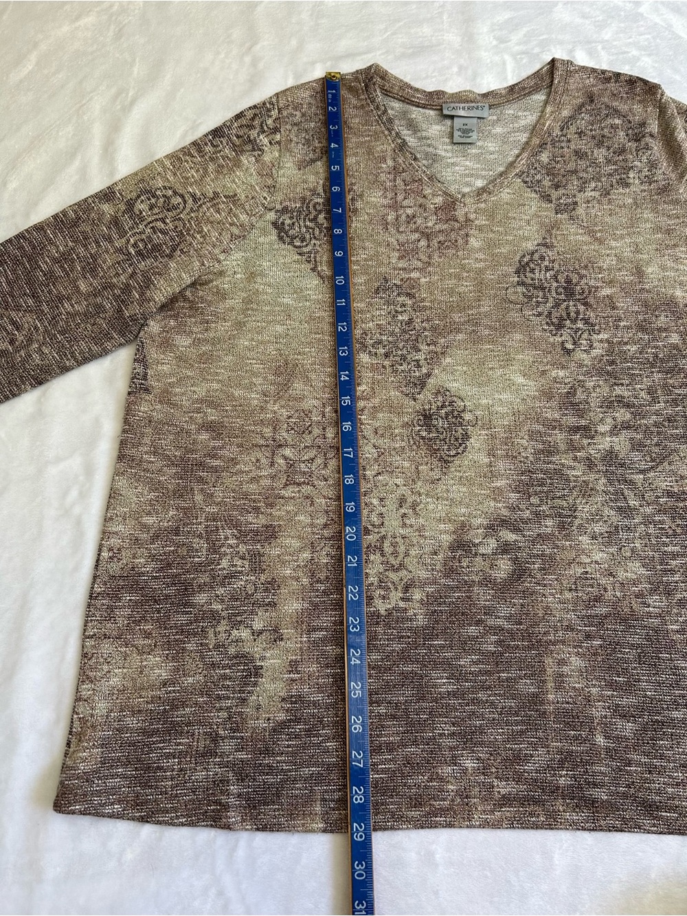 Catherines 2X V Neck Blouse - Picture 8 of 9